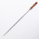 Stainless skewer 670*12*3 mm with wooden handle в Санкт-Петербурге