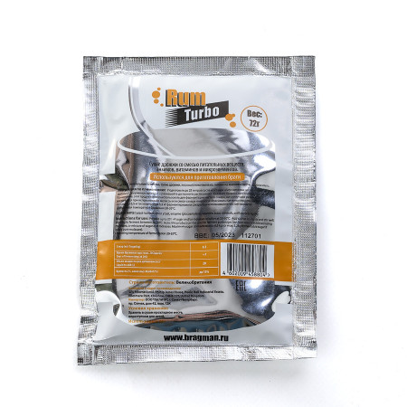 Turbo yeast alcohol BragMan "RUM TURBO" (72 gr) в Санкт-Петербурге
